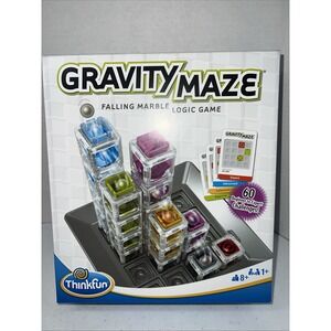 ThinkFun Gravity Maze: Falling Marble Logic Game 60 Challenge Cards Age 8+